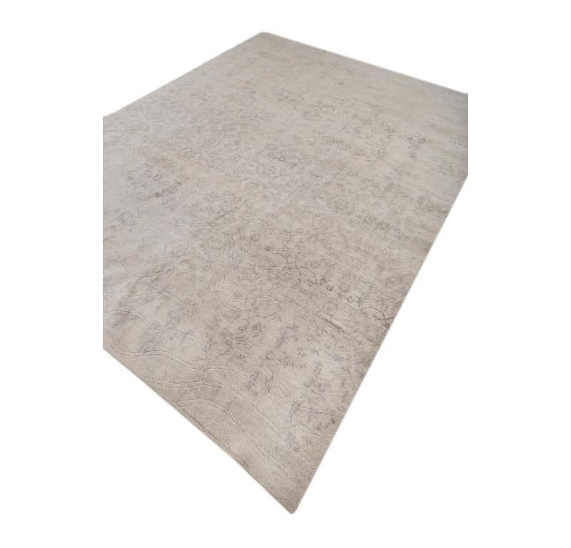 Modern Eclipsed Haute Classic Gray & Classic Gray 240x330 cm Hand Knotted Rug For Sale