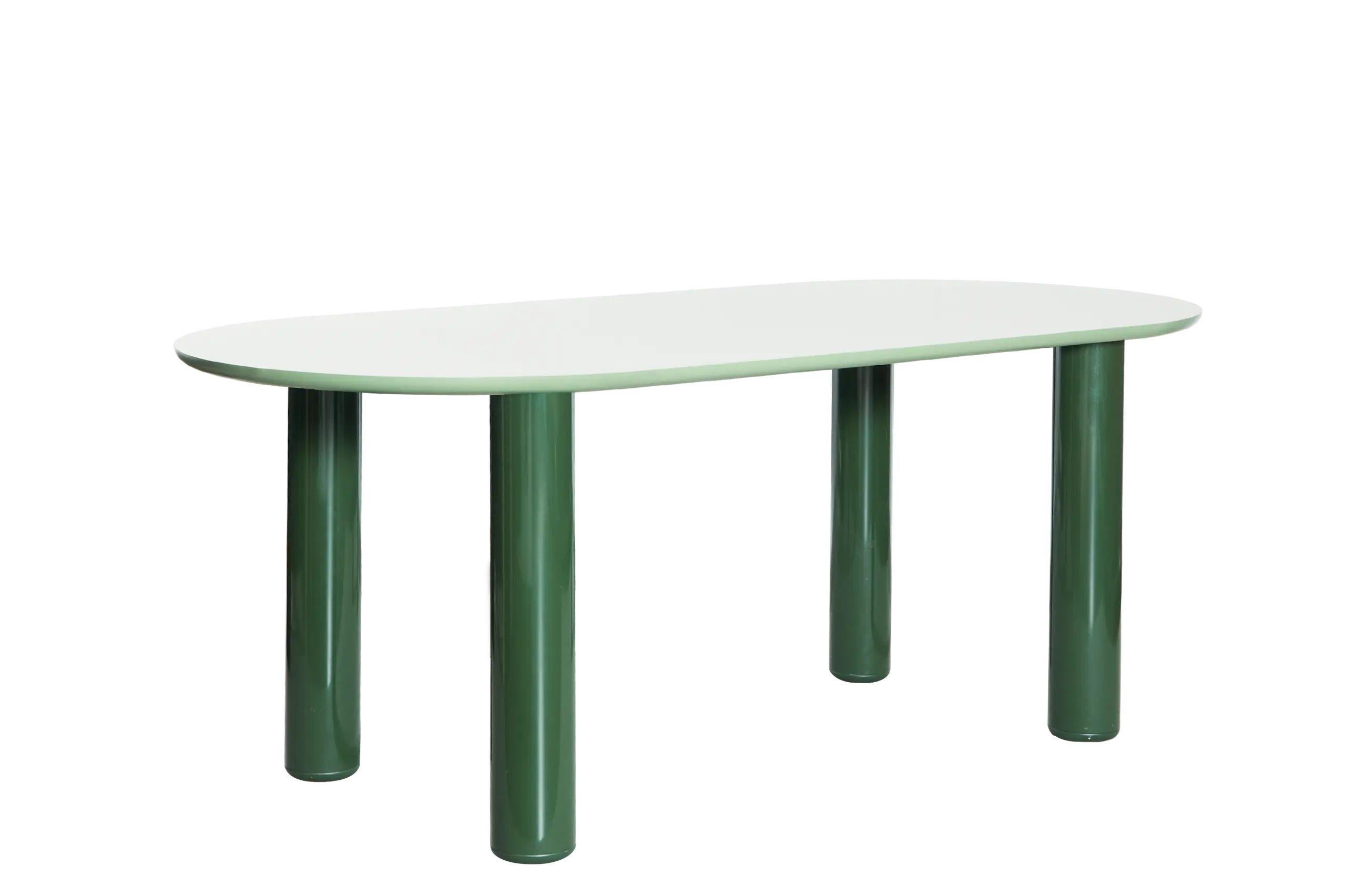 Eclipso 220 Rectangular Dining Table in Veneered MDF & Aluminum by Jaime Hayon