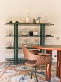 Eclipso 4 regal aus grünem, satiniertem MDF und Aluminium von Jaime Hayon