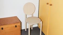 Chaise Eclipso en Beeche Wood et aluminium avec coussin d'assise par Jaime Hayon