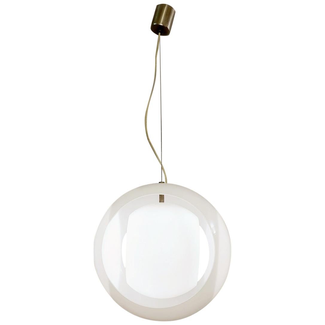 Lampe à suspension Mazzega "Eclisse" de style moderne du milieu du siècle dernier par Carlo Nason, années 1960