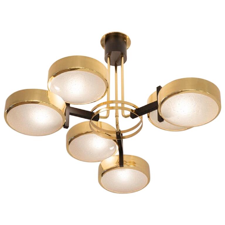 Yellow (POLISHED BRASS) Eclissi Ceiling Light by form A