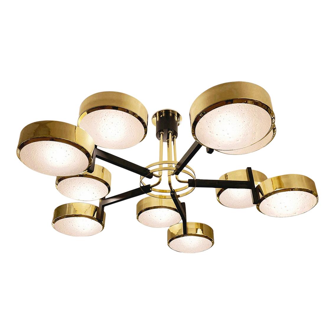 Eclissi Grande Ceiling Light by Gaspare Asaro. Murano Glass Version