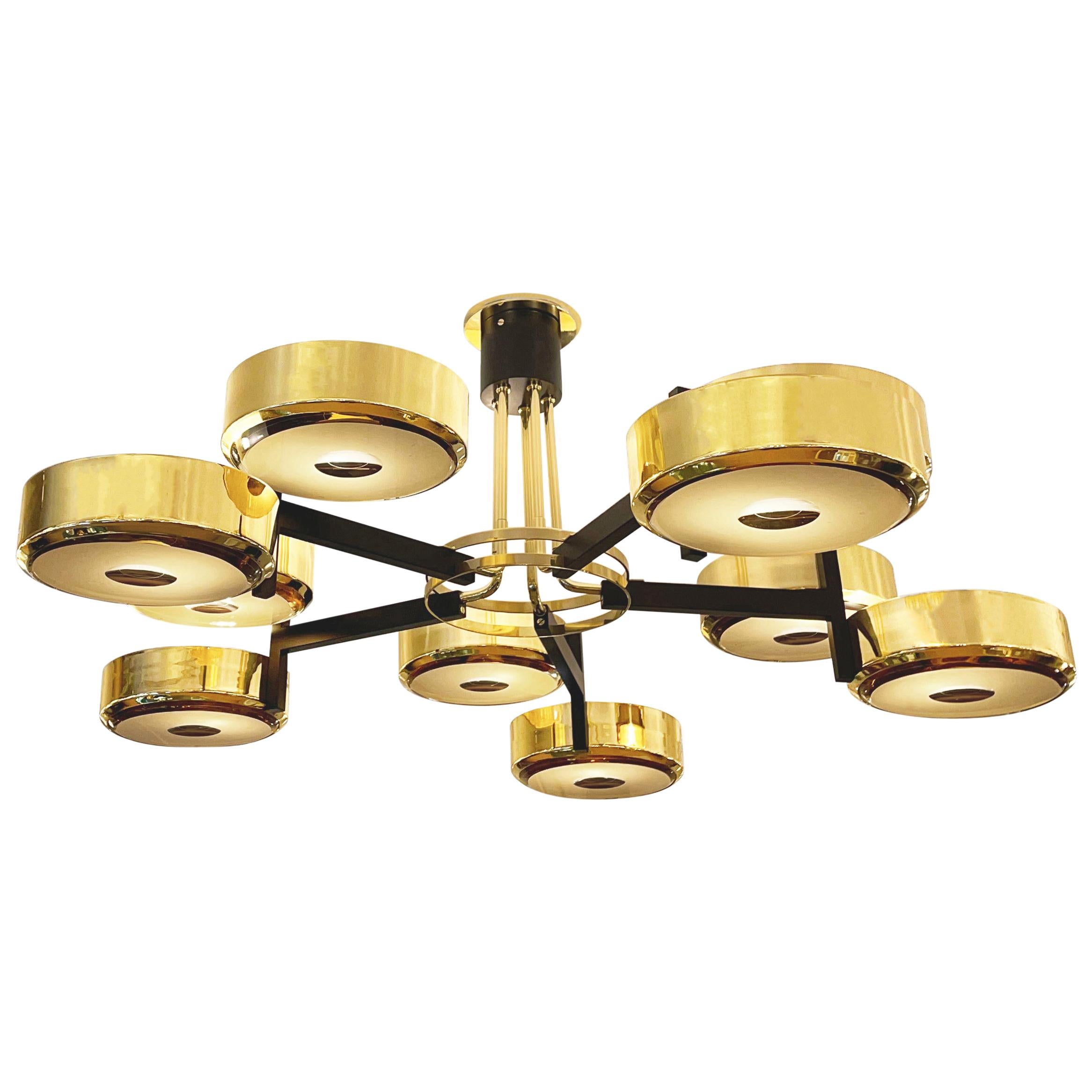 Eclissi Grande Ceiling Light by Gaspare Asaro - Carved Glass Version