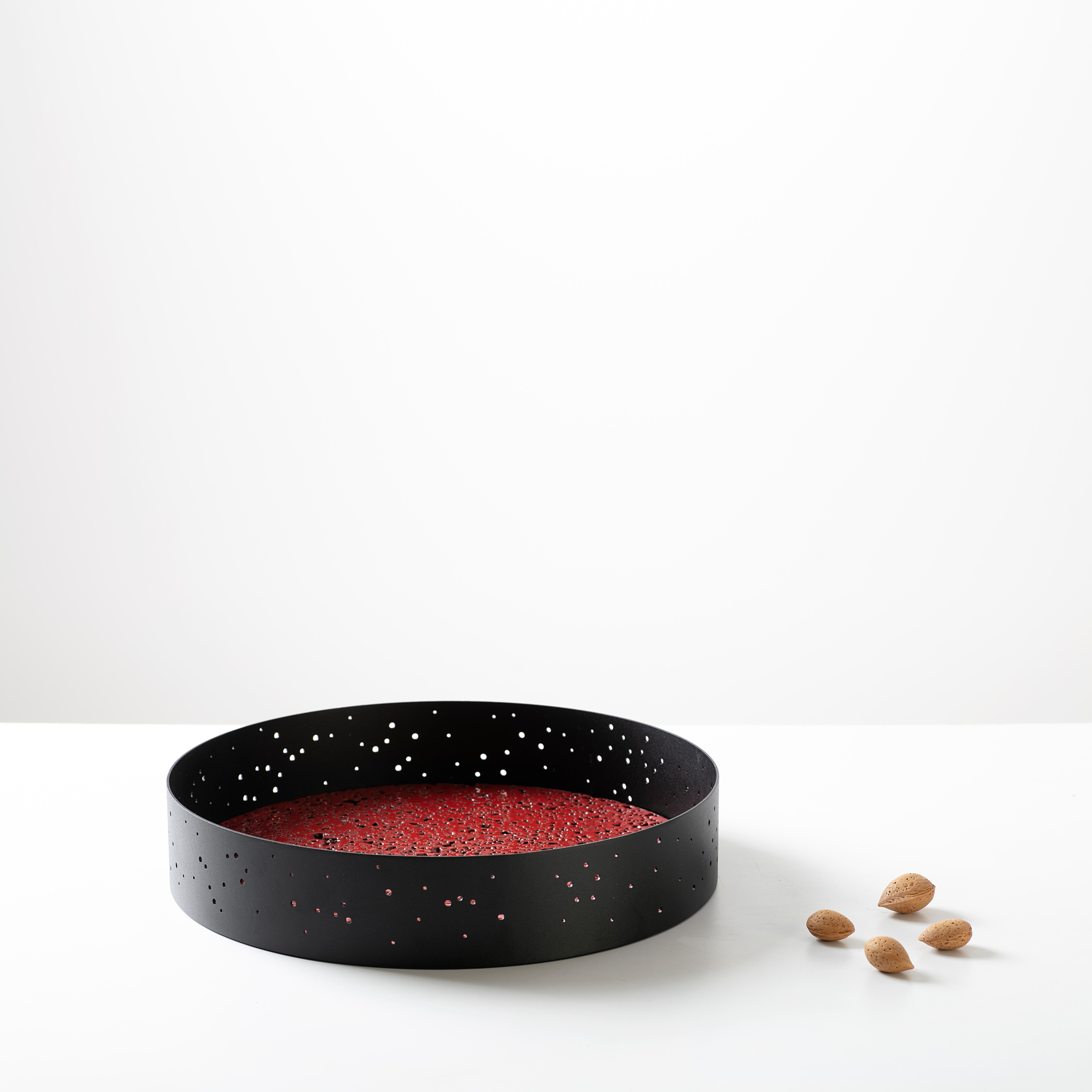Plateau et centre de table Eclittica Design en marbre Blanco Namibia par Stella Orlandino en vente 3