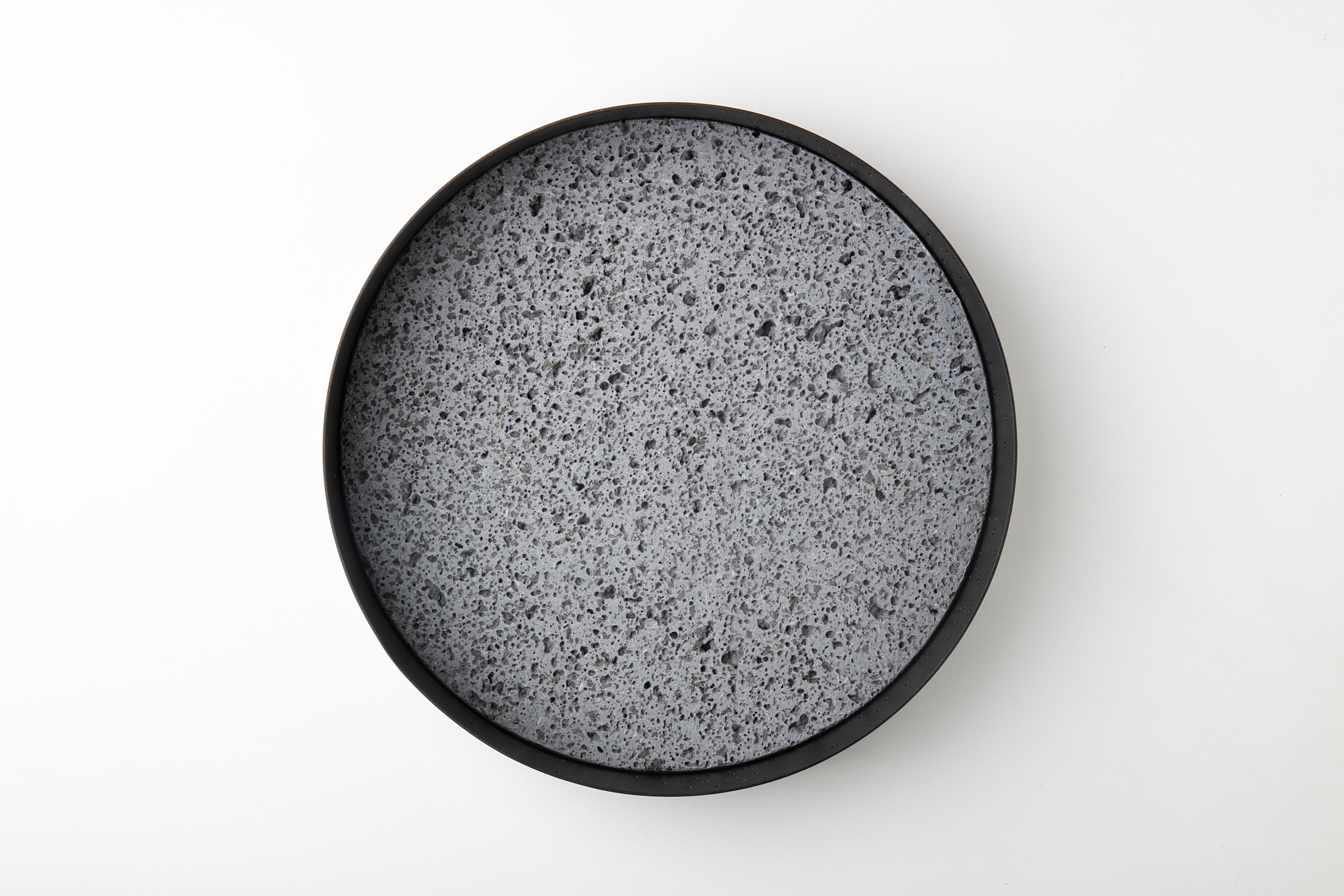 Plateau et centre de table Eclittica Design en marbre Blanco Namibia par Stella Orlandino en vente 1