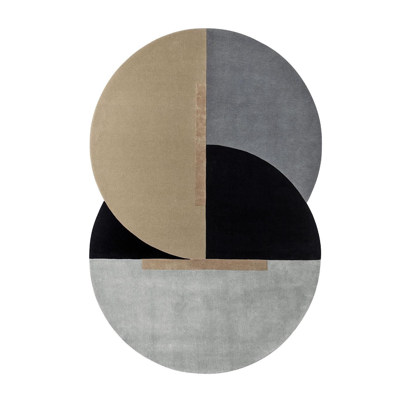 Contemporary Eclypse Wool & Viscose Rug by Sitap Carpet Couture Italia For Sale