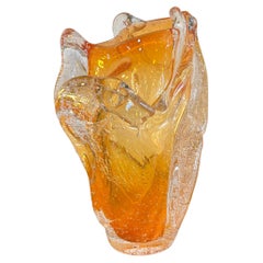 Eco Crystal Vase, Amorphous Collection by BF Glass Studio