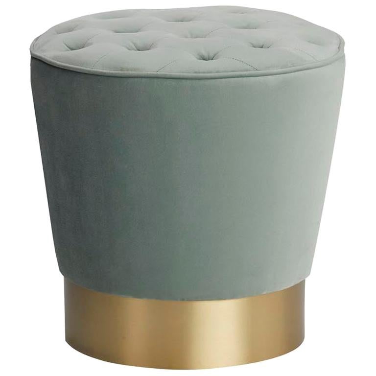 ECO Pouf with brass base