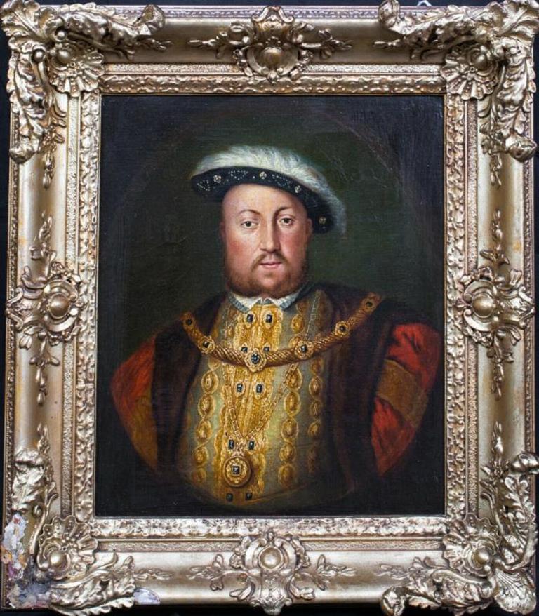 École Anglaise Portrait Painting - Portrait Of King Henry VII (1491-1447), 18th Century English School