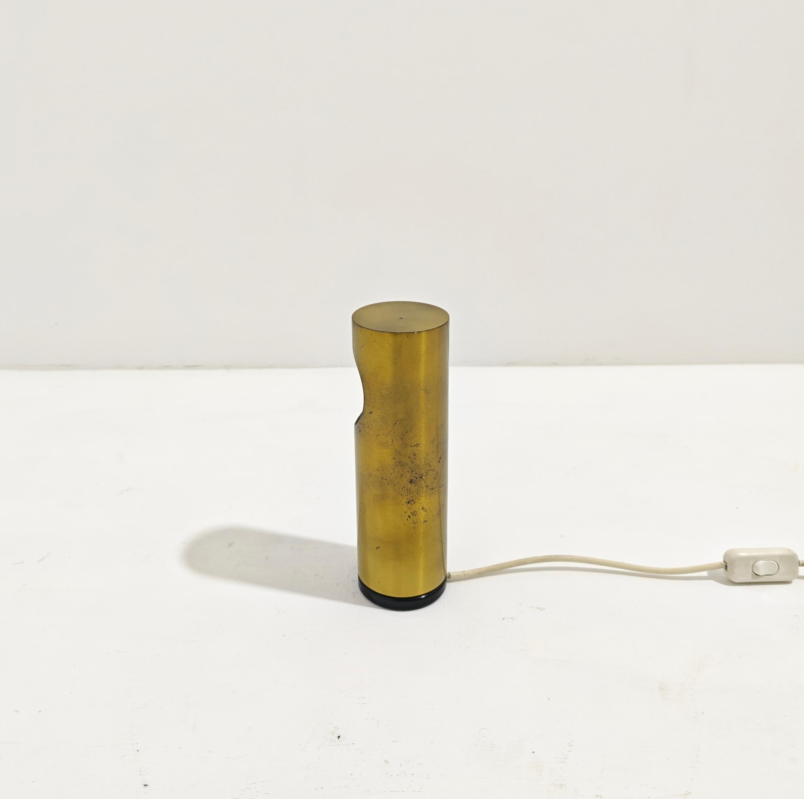 Ecolight Milano Design Italia Años 70 Lámpara de mesa de latón Moderna de mediados de siglo en venta 5