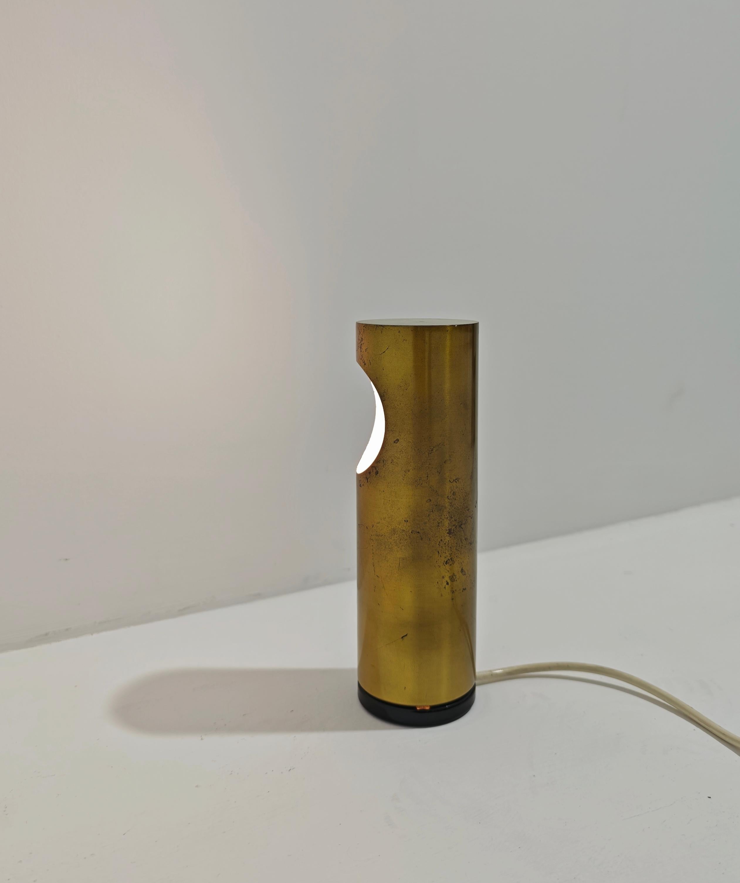 Ecolight Milano Design Italia Años 70 Lámpara de mesa de latón Moderna de mediados de siglo en venta 2