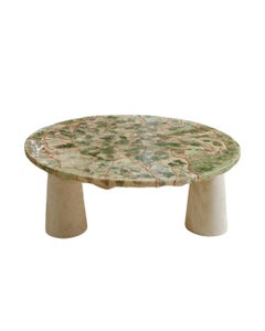 Mesa baja Ecorce de cerámica, cobre y resina by POPUS EDITIONS