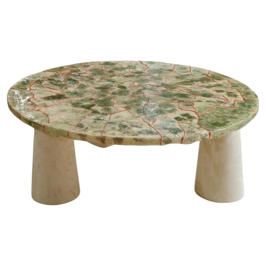Ecorce Coffee Table in Ceramic, Copper and Resin by POPUS EDITIONS For Sale