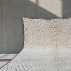 Alfombra bereber de lana ÉCORCE PÂLE Grande Moderna Tejida a mano Grande Minimalista Contemporánea