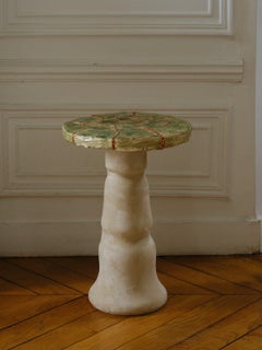 Mesa auxiliar Ecorce de cerámica, cobre y resina by POPUS EDITIONS