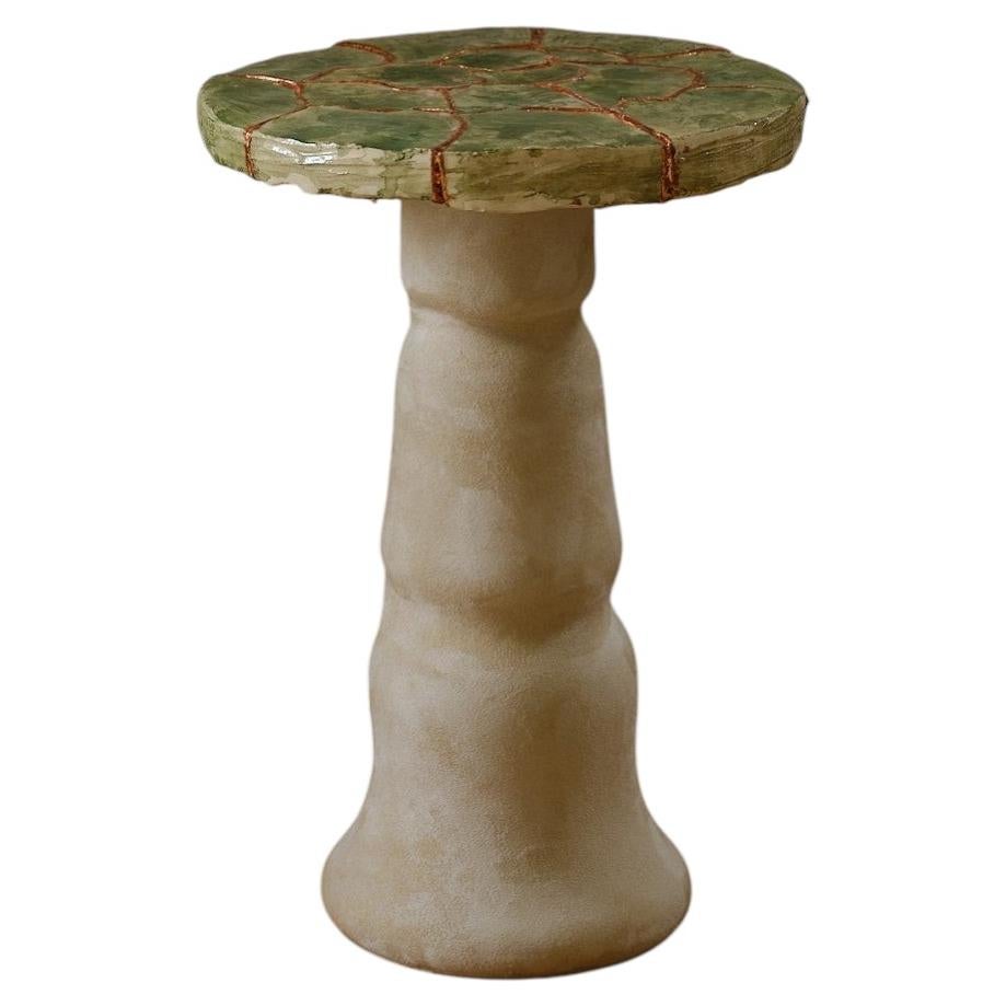 Ecorce Side Table in Ceramic, Copper and Resin by POPUS EDITIONS