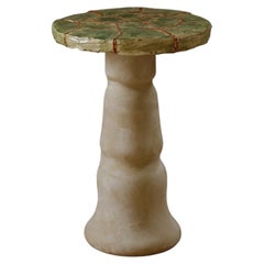 Mesa auxiliar Ecorce de cerámica, cobre y resina by POPUS EDITIONS