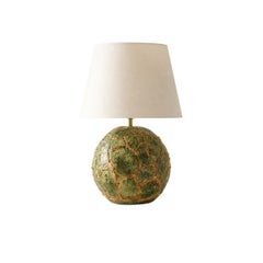Ecorce Table Lamp in Ceramic, Copper and Cotton by POPUS EDITIONS