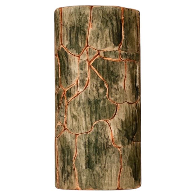 Ecorce Wall Light in Ceramic and Copper by POPUS EDITIONS