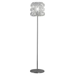 Ecos PT 35 Floor Lamp with Glossy Chrome Base by Vistosi
