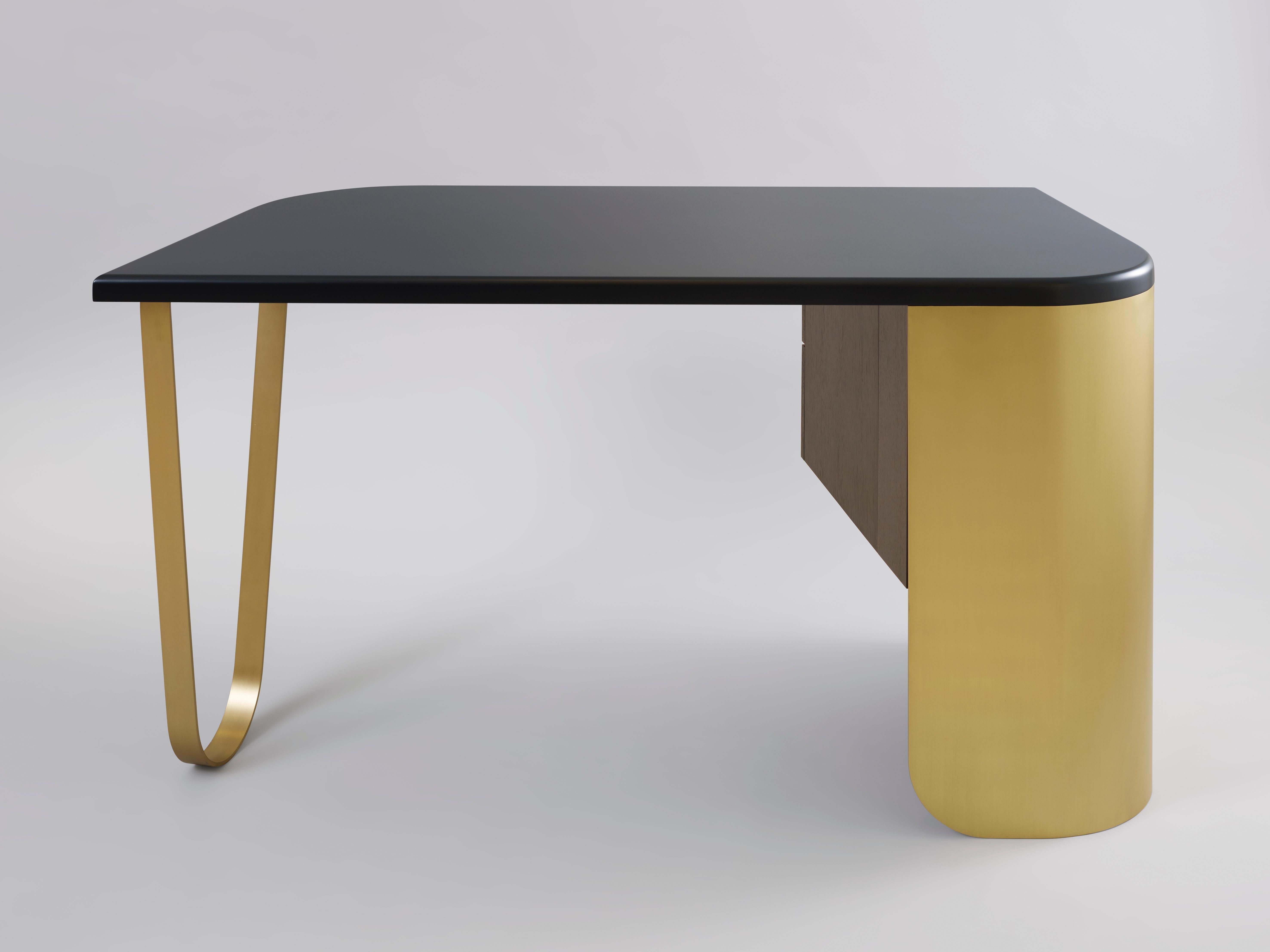Brass 'Écritoire', a Gem-Like Desk Bridging Design and the Decorative Arts For Sale