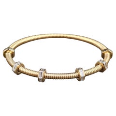 Bracelet jonc Ecrou De Cartier en or rose 18 carats taille 16 22300 au détail