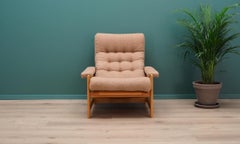 Ecru Beech Armchair 1960s Danish Design Vintage