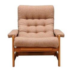 Ecru Beech Armchair 1960s Danish Design Vintage
