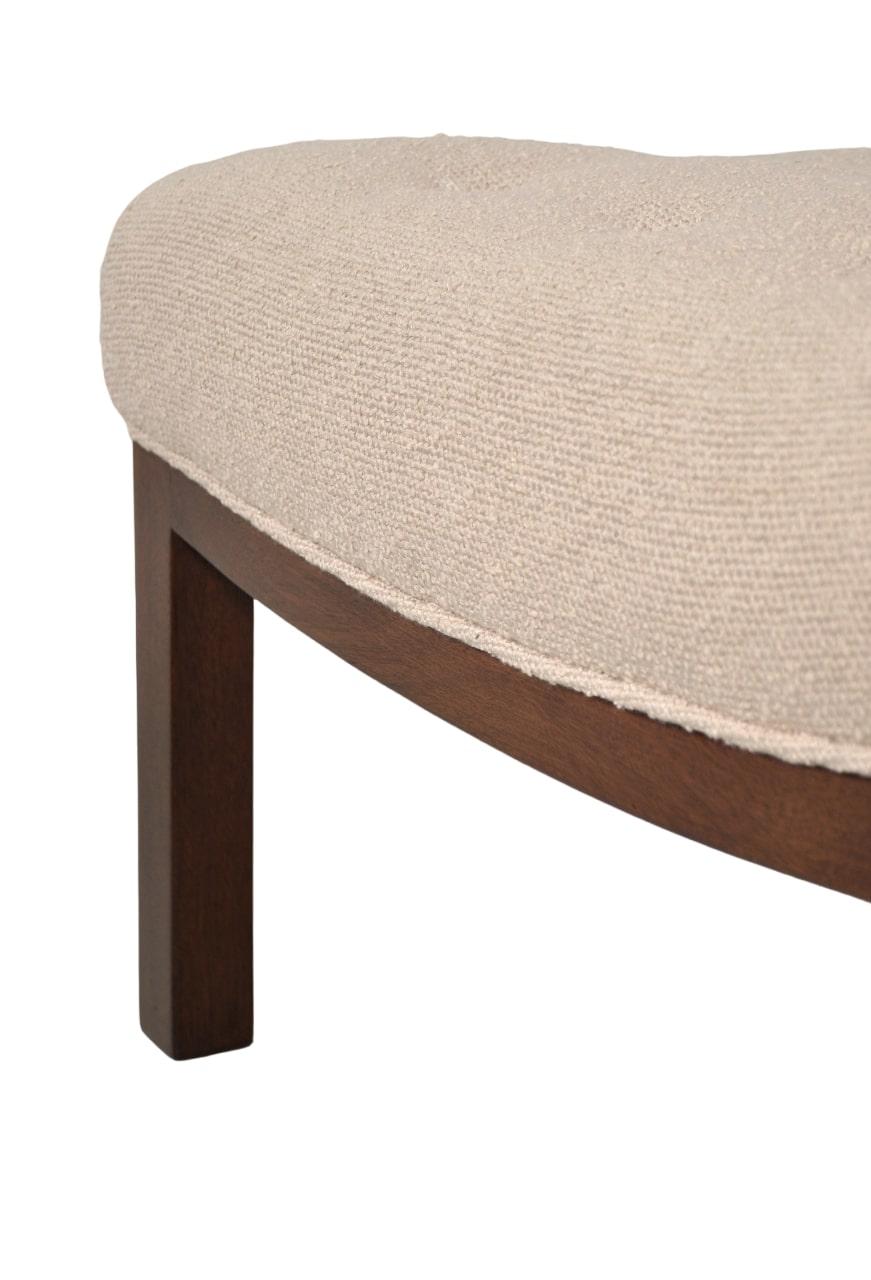Mid-Century moderno Sedia pantofola Sophia in bouclé beige di Edward Wormley per Dunbar - una coppia in vendita