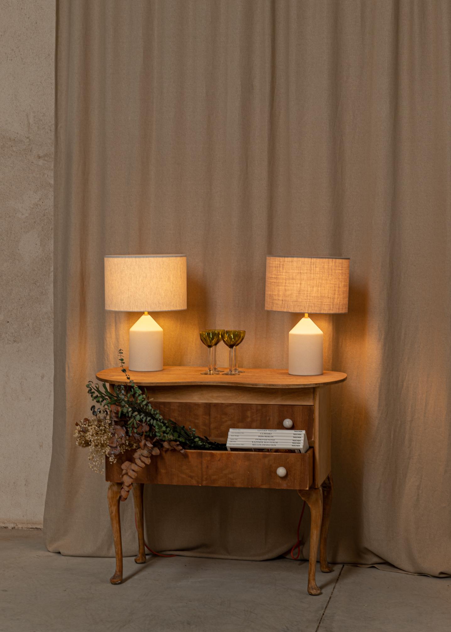 Ecru Ceramic Josef Table Lamp by Simone & Marcel For Sale 2