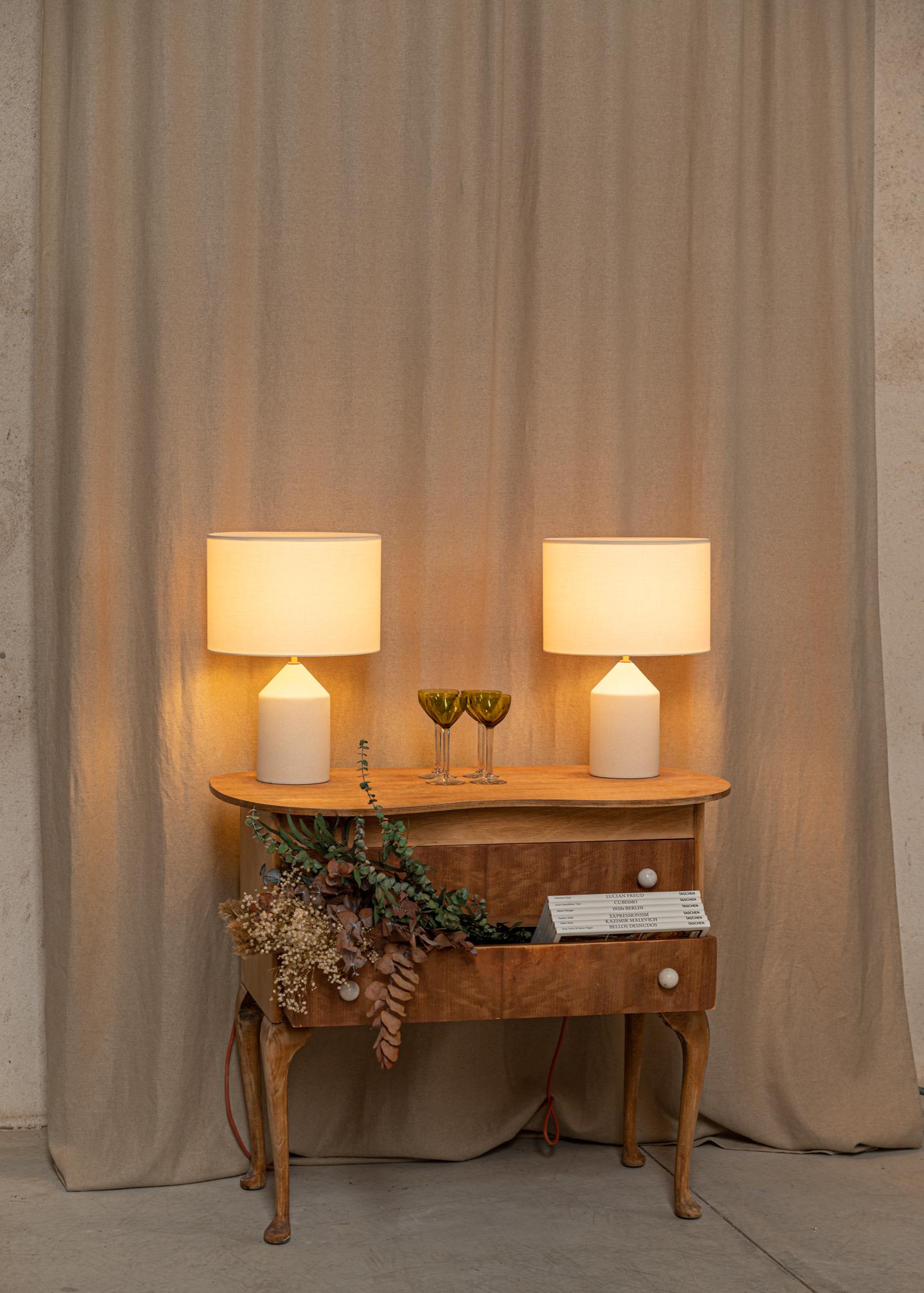 Ecru Ceramic Josef Table Lamp by Simone & Marcel For Sale 3