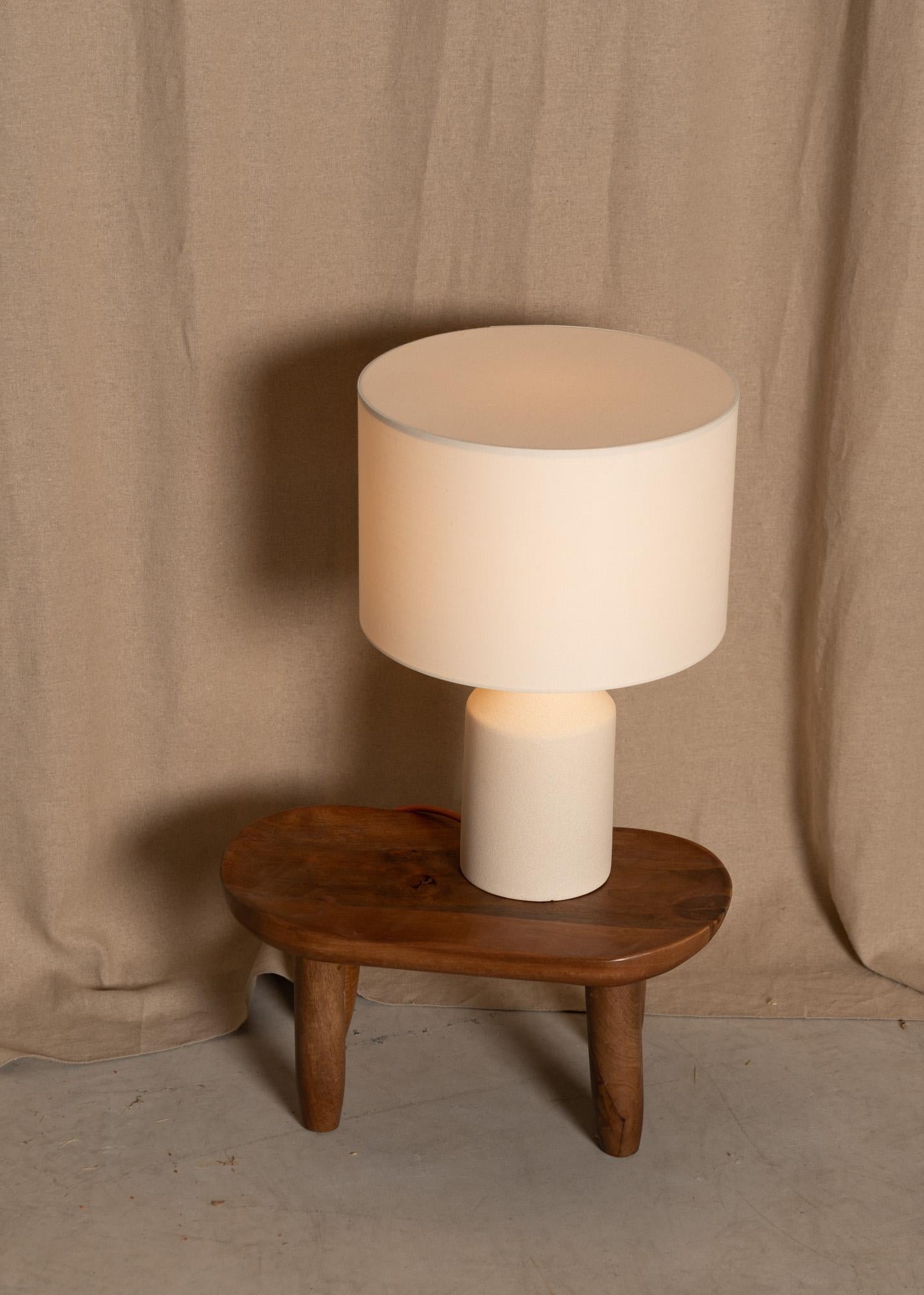 Ecru Ceramic Josef Table Lamp by Simone & Marcel In New Condition For Sale In Geneve, CH