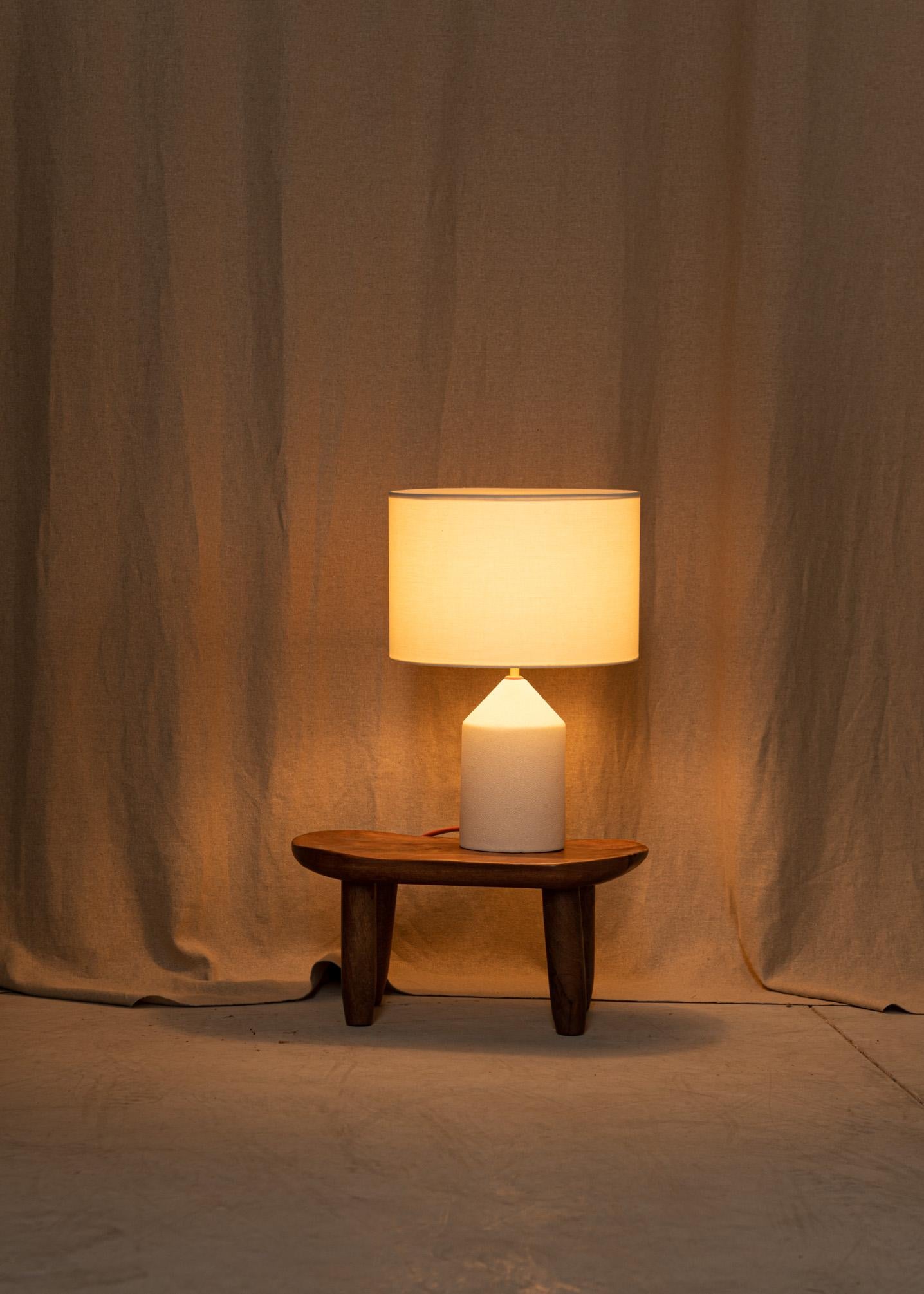 Brass Ecru Ceramic Josef Table Lamp by Simone & Marcel For Sale