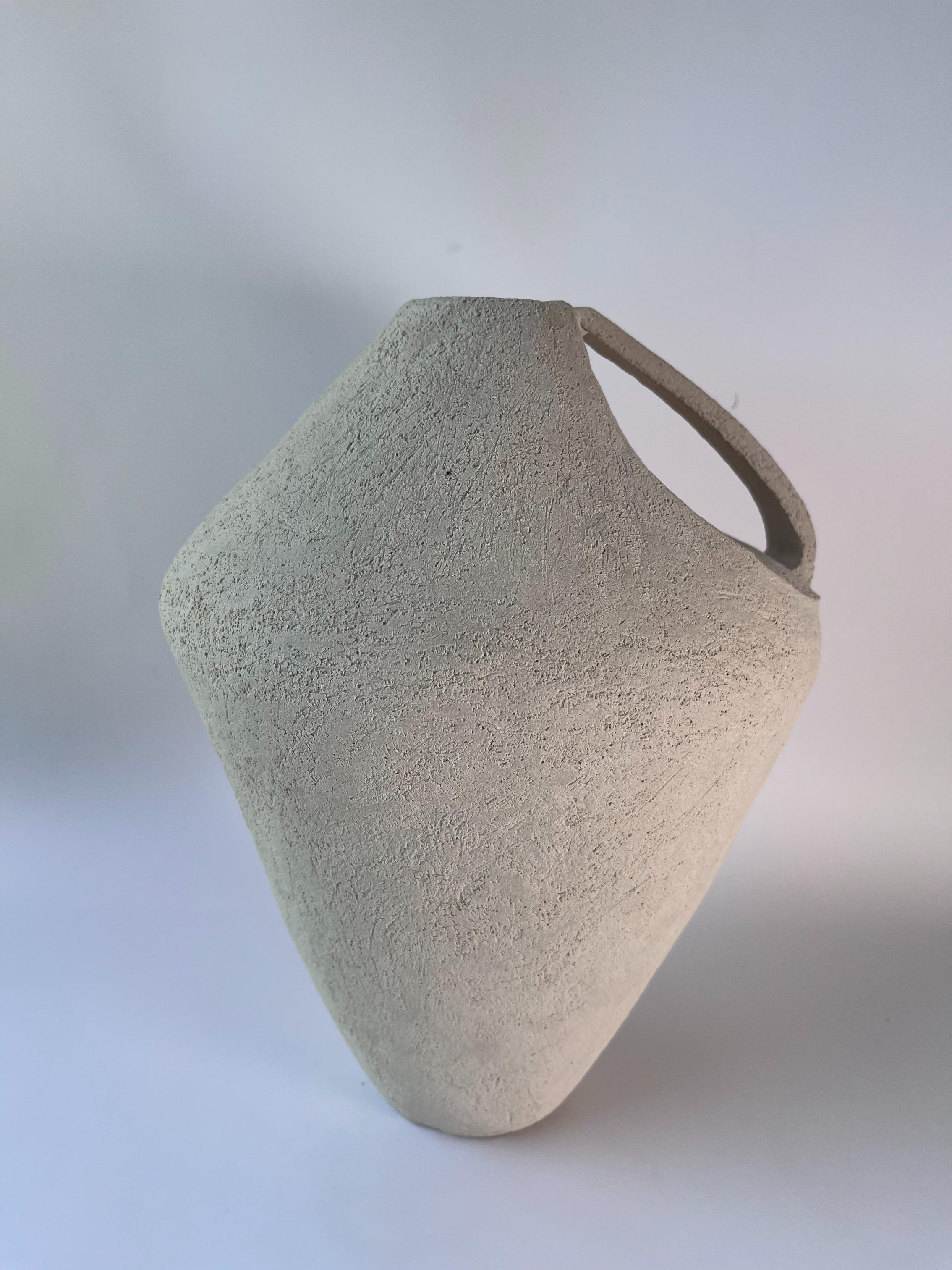 Turco Vaso Ecru Deficiency 2 di Rezzo Ceramics in vendita
