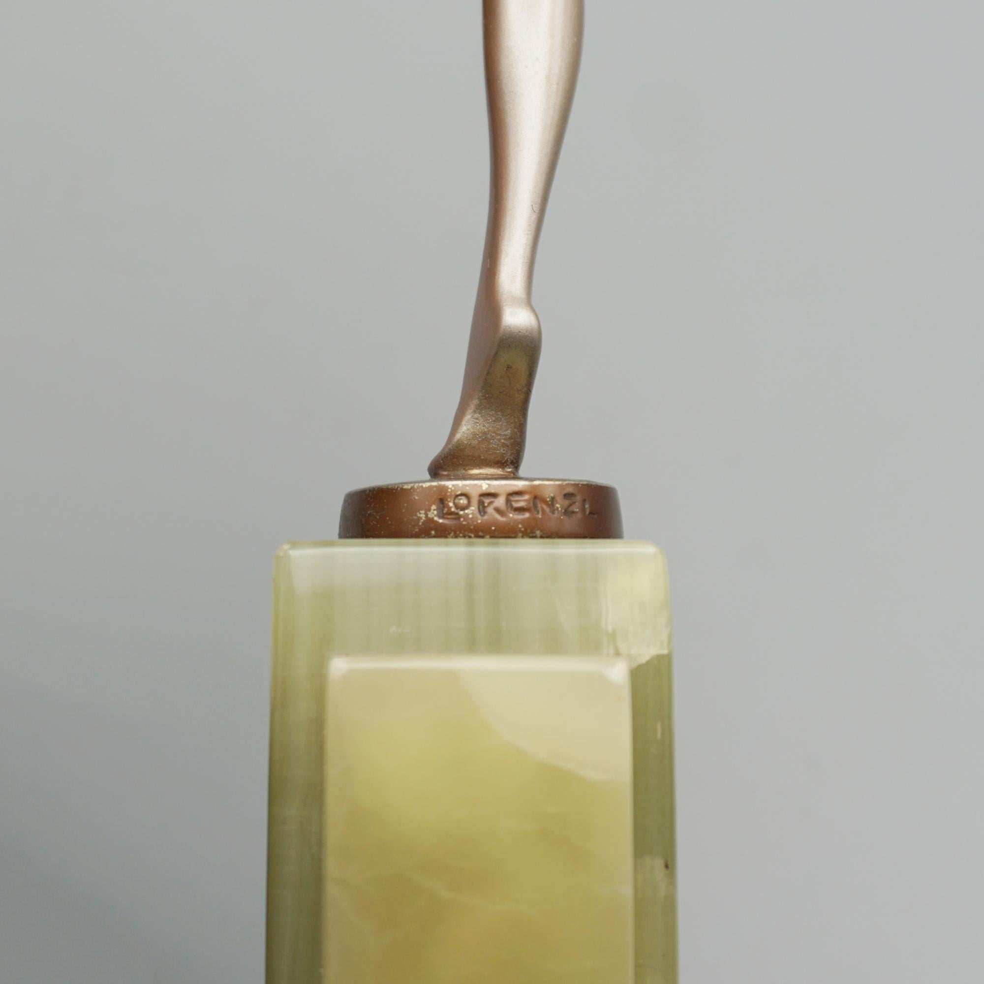 Scultura in bronzo dipinto a freddo 'Ecstacy' Art Deco di Josef Lorenzl in vendita 2