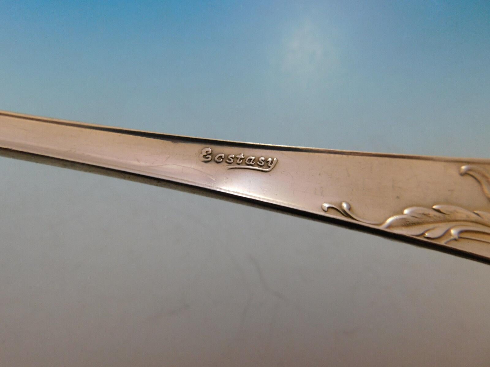 Argent sterling Ensemble de couverts en argent sterling pour 6 personnes 31 pièces, taille dîner Ecstasy par Amston en vente