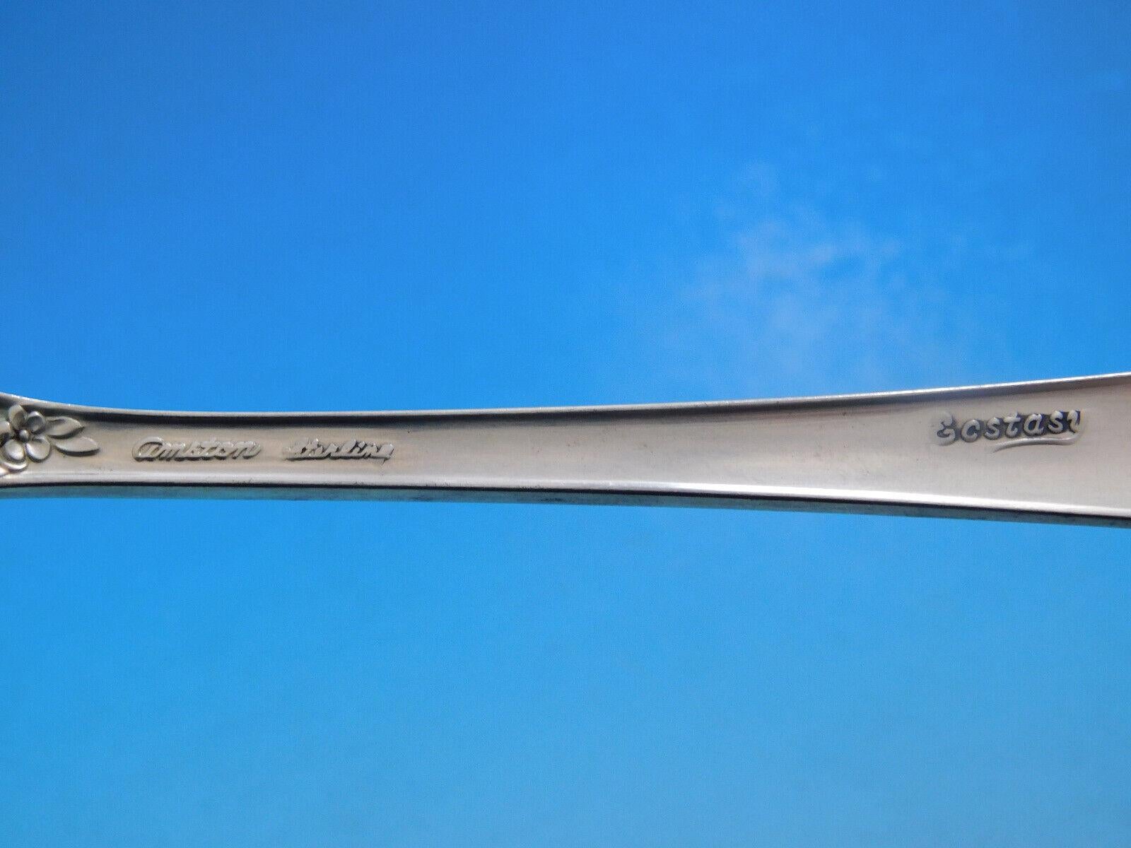 Ensemble de couverts en argent sterling pour 8 personnes 40 pièces, taille dîner Ecstasy par Amston Excellent état - En vente à Big Bend, WI
