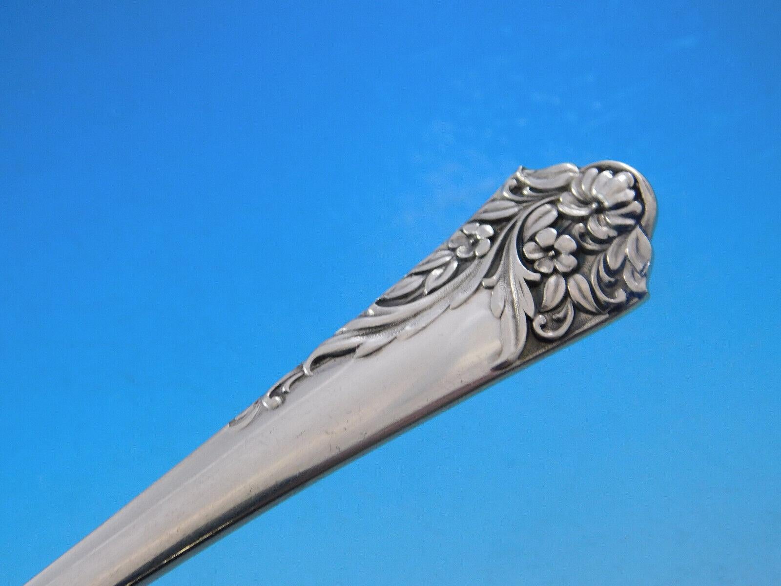 20ième siècle Ensemble de couverts en argent sterling pour 8 personnes 40 pièces, taille dîner Ecstasy par Amston en vente