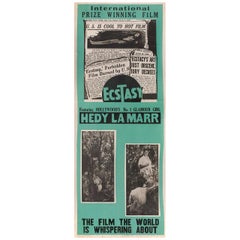 Vintage 'Ecstasy' R1944 U.S. Insert Film Poster