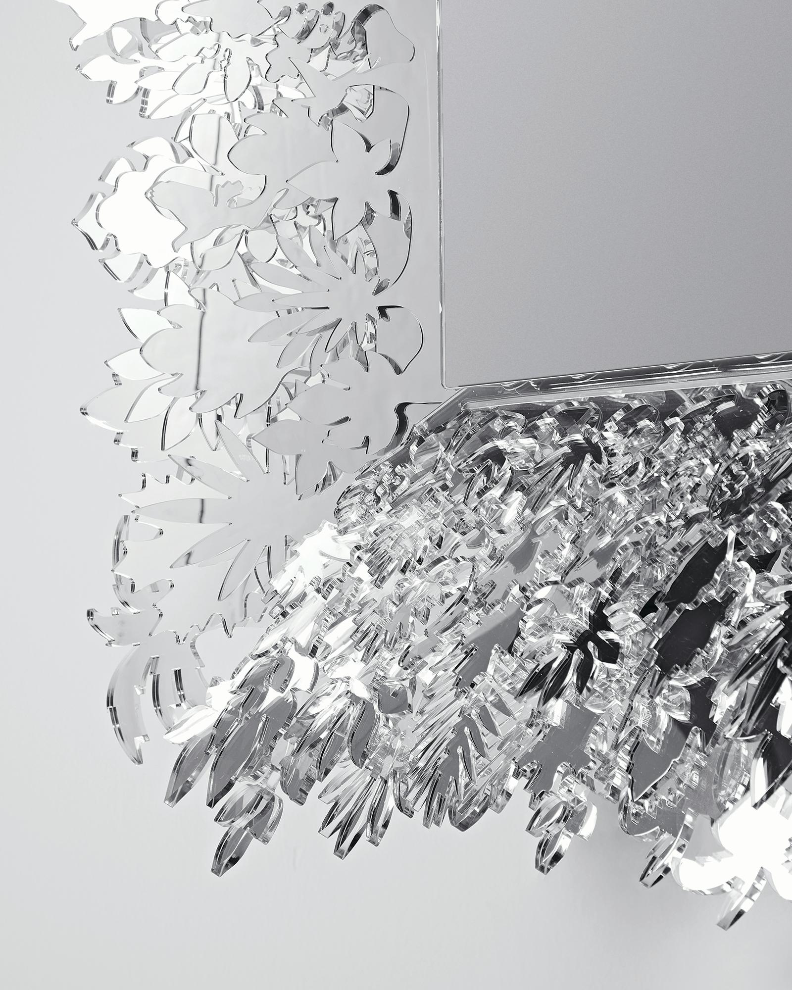 Ferronnerie Miroir sculptural néo-baroque 
