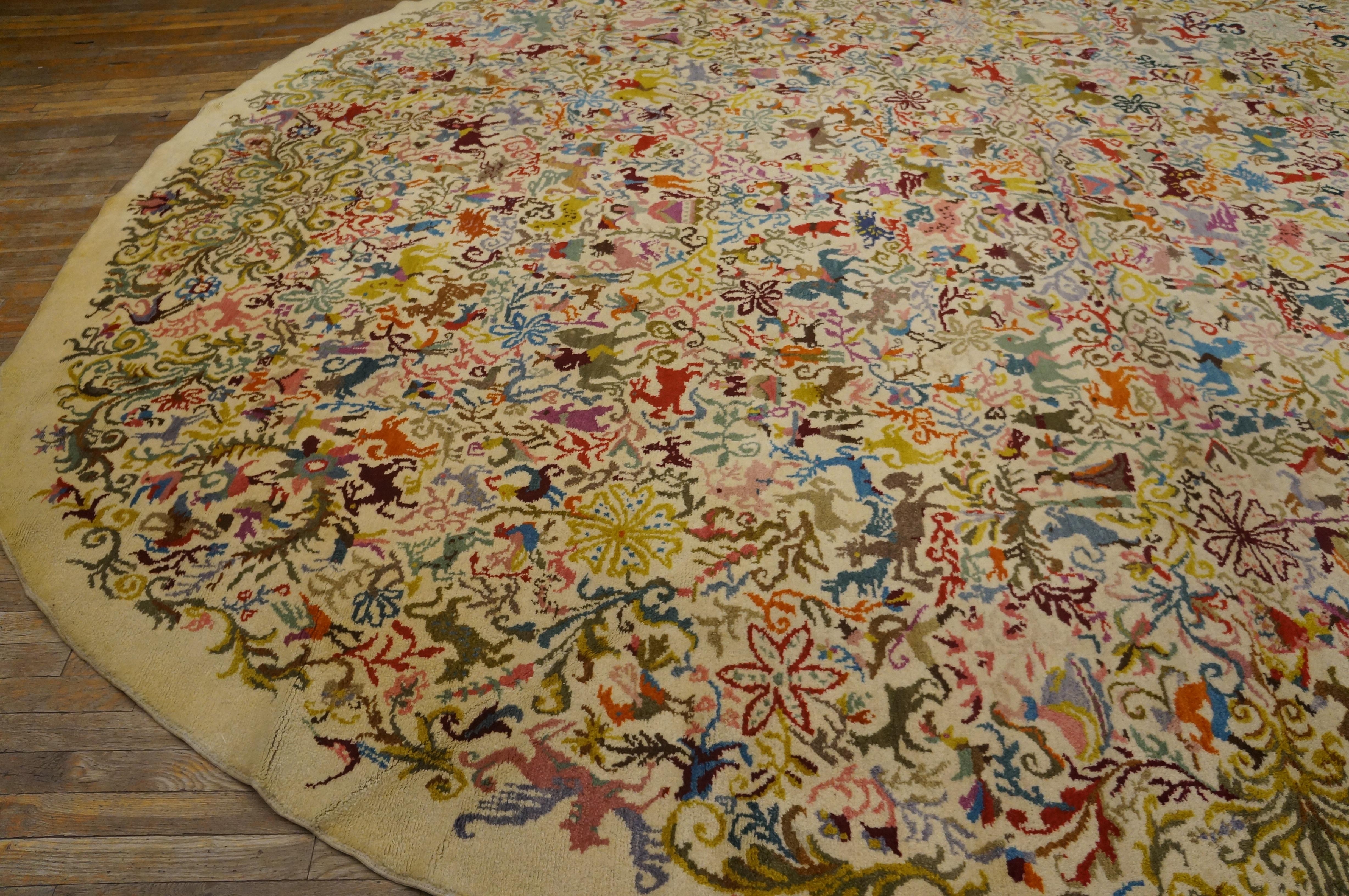 Wool Mid 20th Century Ecuadorian Carpet ByOlga Fisch ( 11' x 13'4