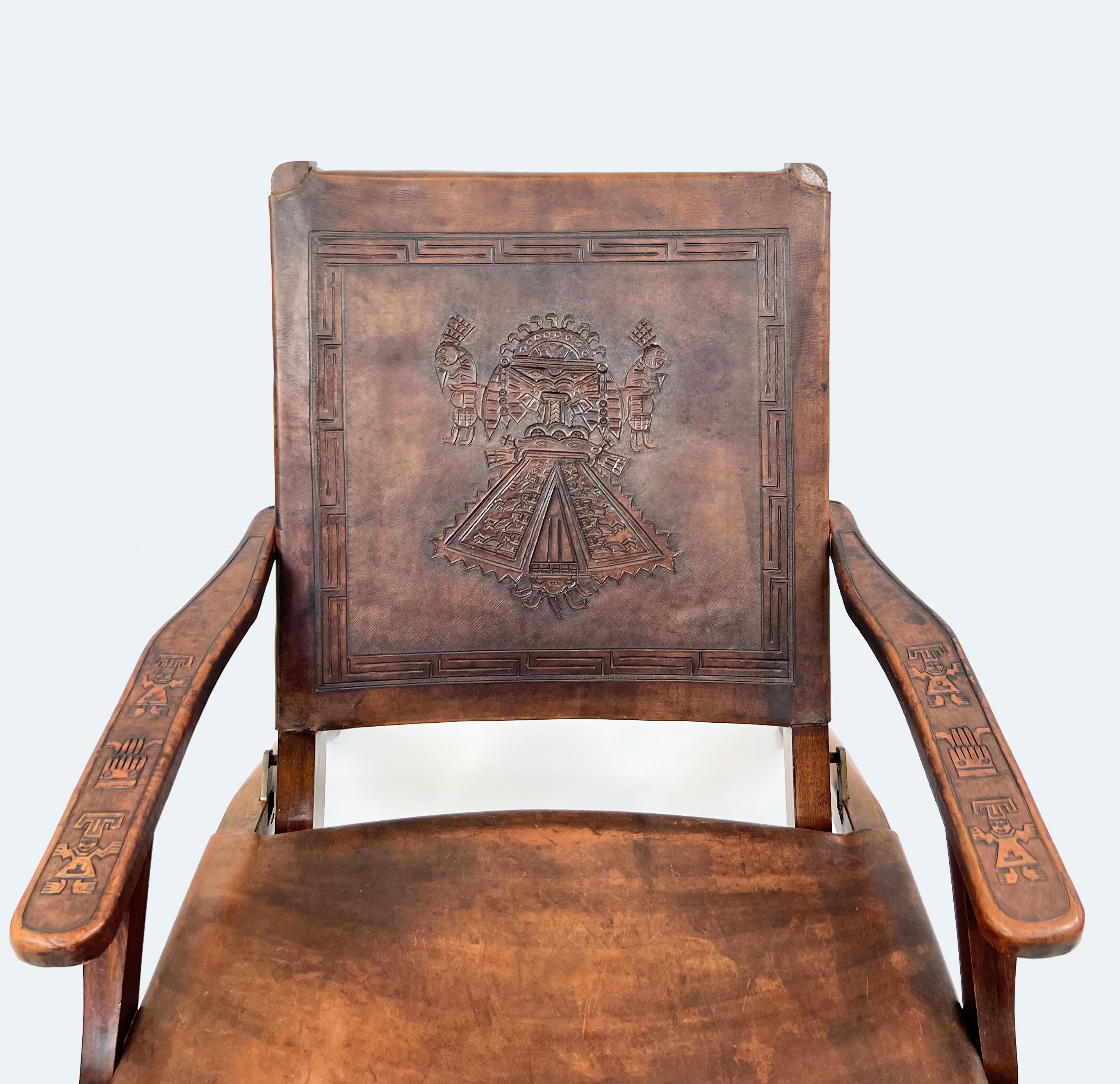 Sillón plegable ecuatoriano de Angel Pazmino para Muebles De Estilo, años 60 Moderno de mediados de siglo en venta