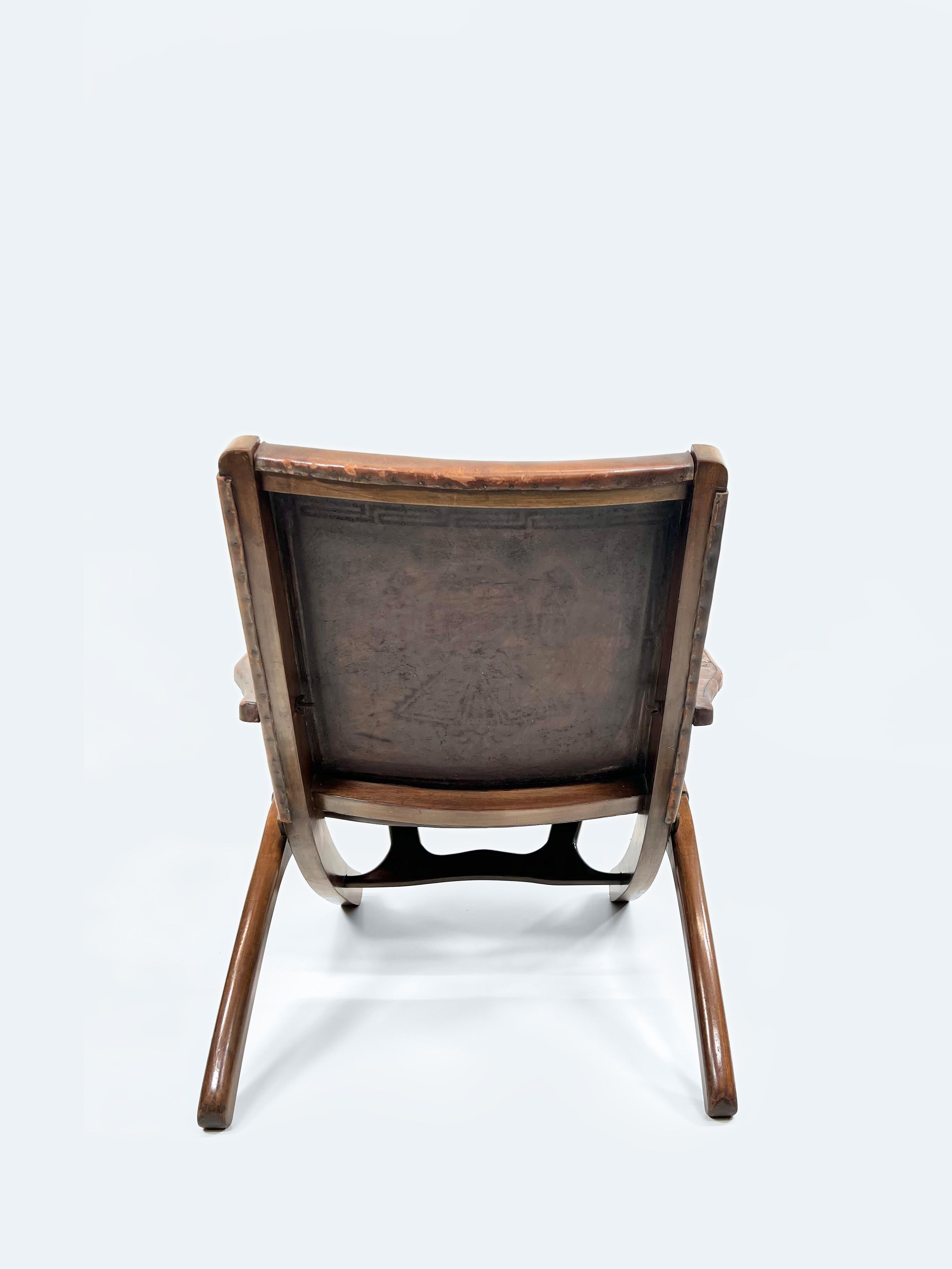 Sillón plegable ecuatoriano de Angel Pazmino para Muebles De Estilo, años 60 en Bueno estado para la venta en Reichenschwand, DE