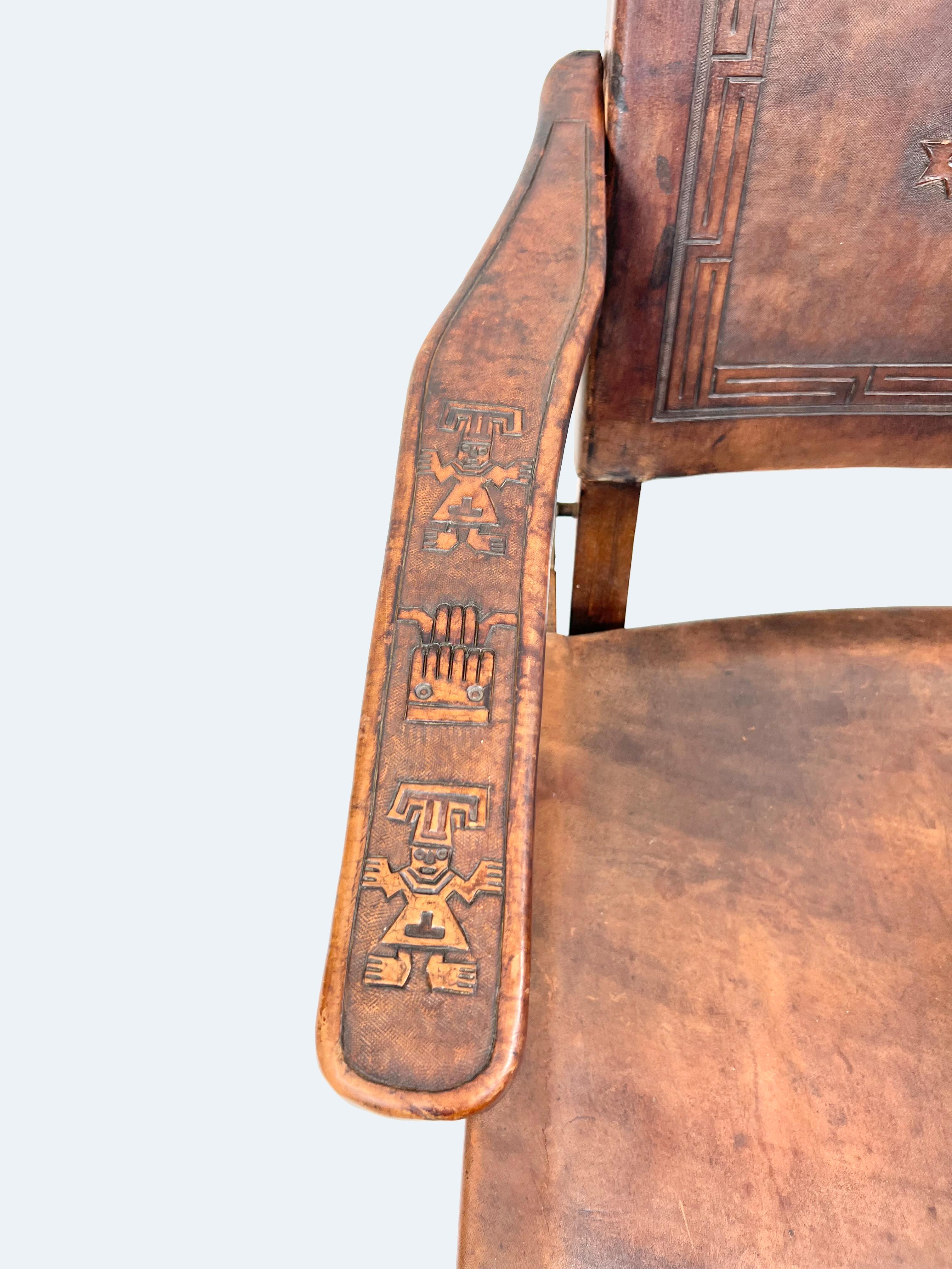 Sillón plegable ecuatoriano de Angel Pazmino para Muebles De Estilo, años 60 mediados del siglo XX en venta