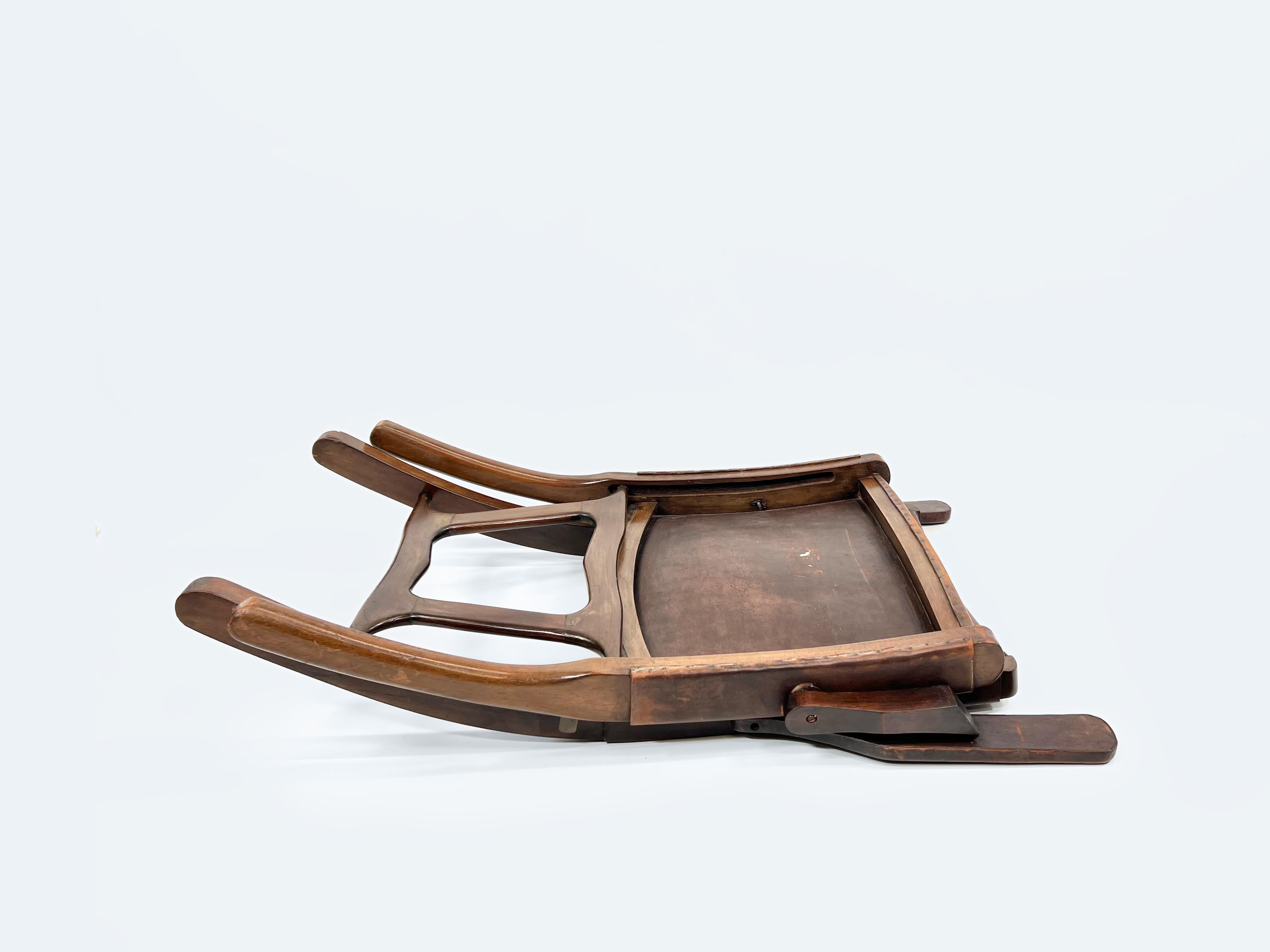 Sillón plegable ecuatoriano de Angel Pazmino para Muebles De Estilo, años 60 Metal en venta