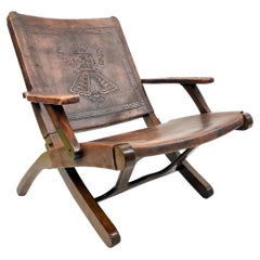 Ecuadorian Folding Armchair by Angel Pazmino for Muebles De Estilo, 1960s