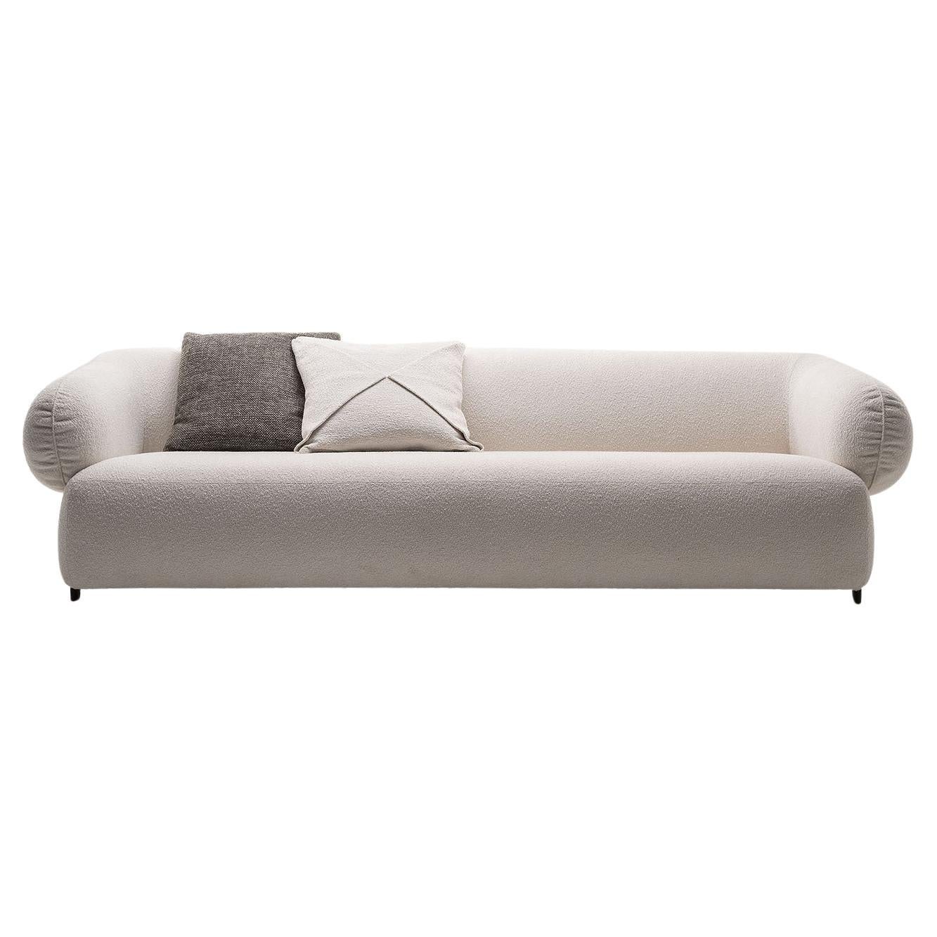 ED/50 000 Carol 3-Seater White Sofa For Sale