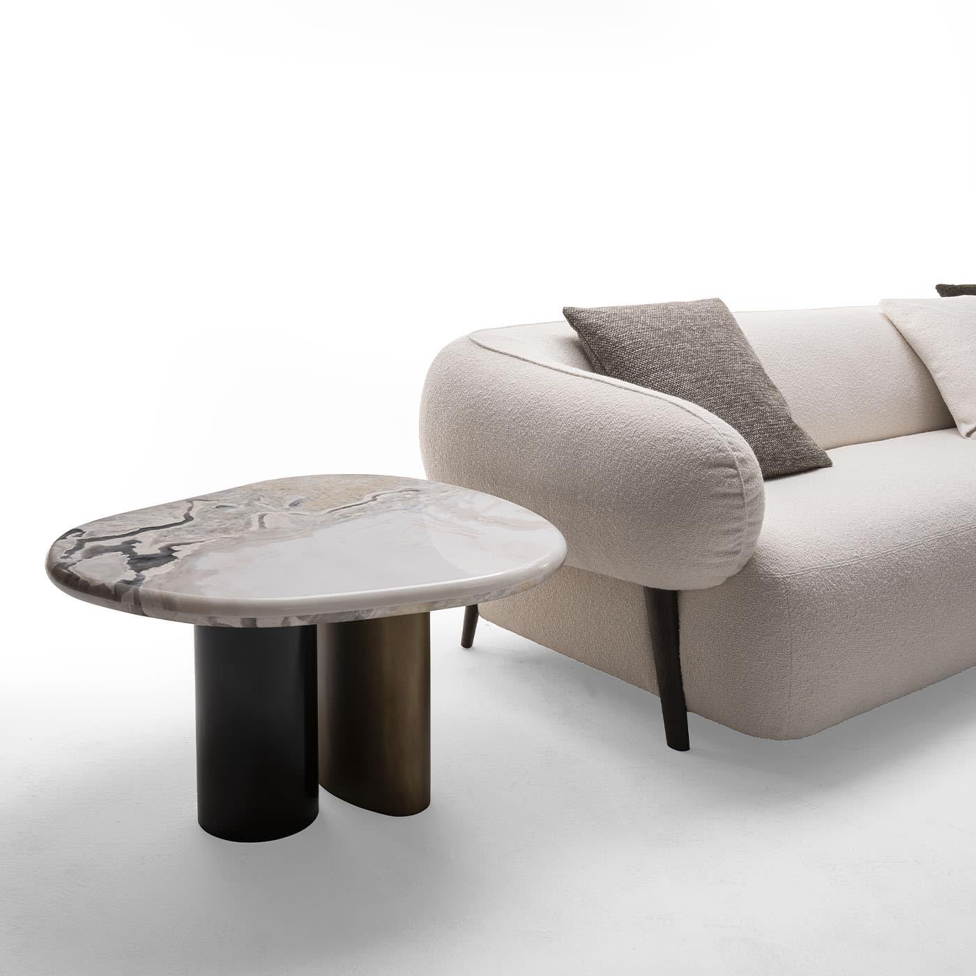 clouded rectangle coffee table