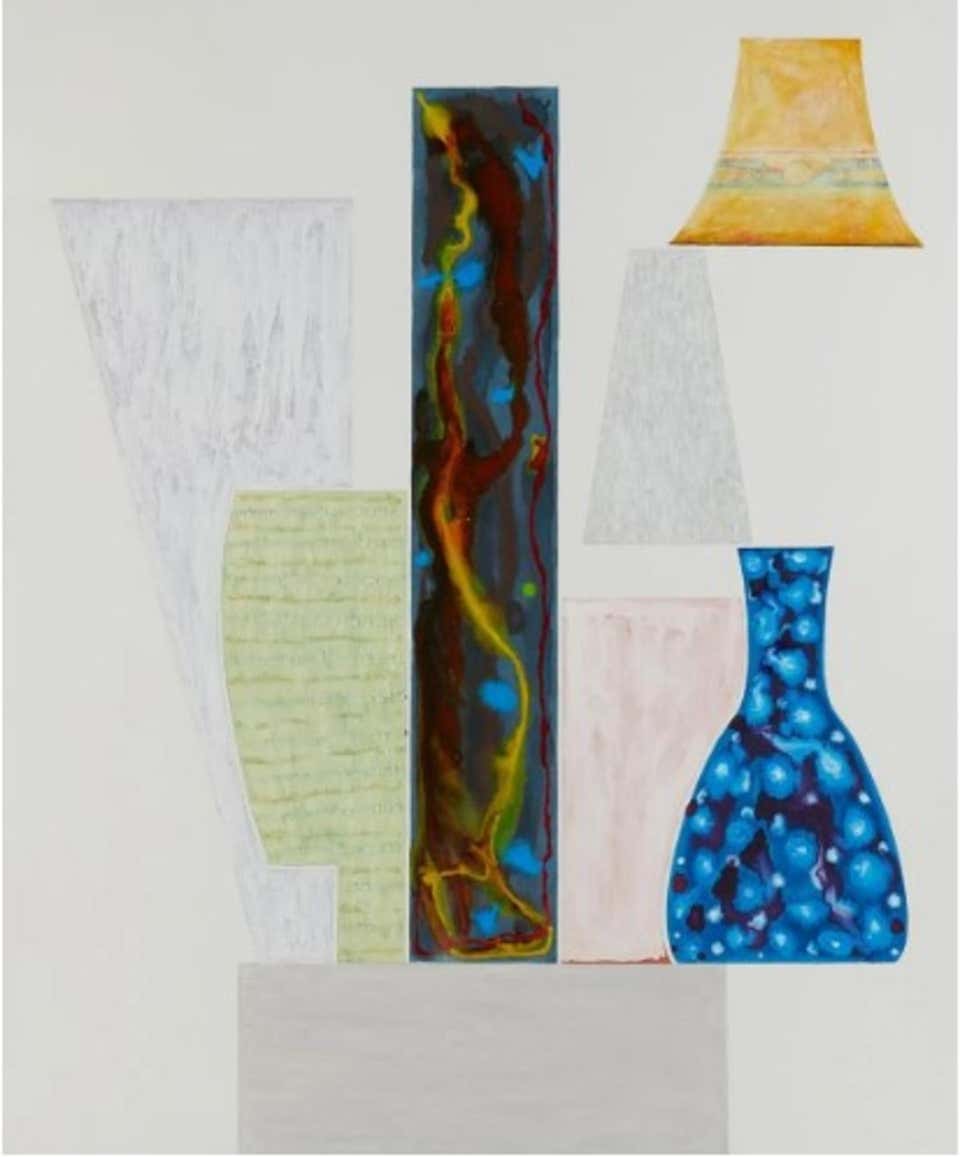 "Abstract (with Two White Vases) " Ed Baynard, Still Life Composition